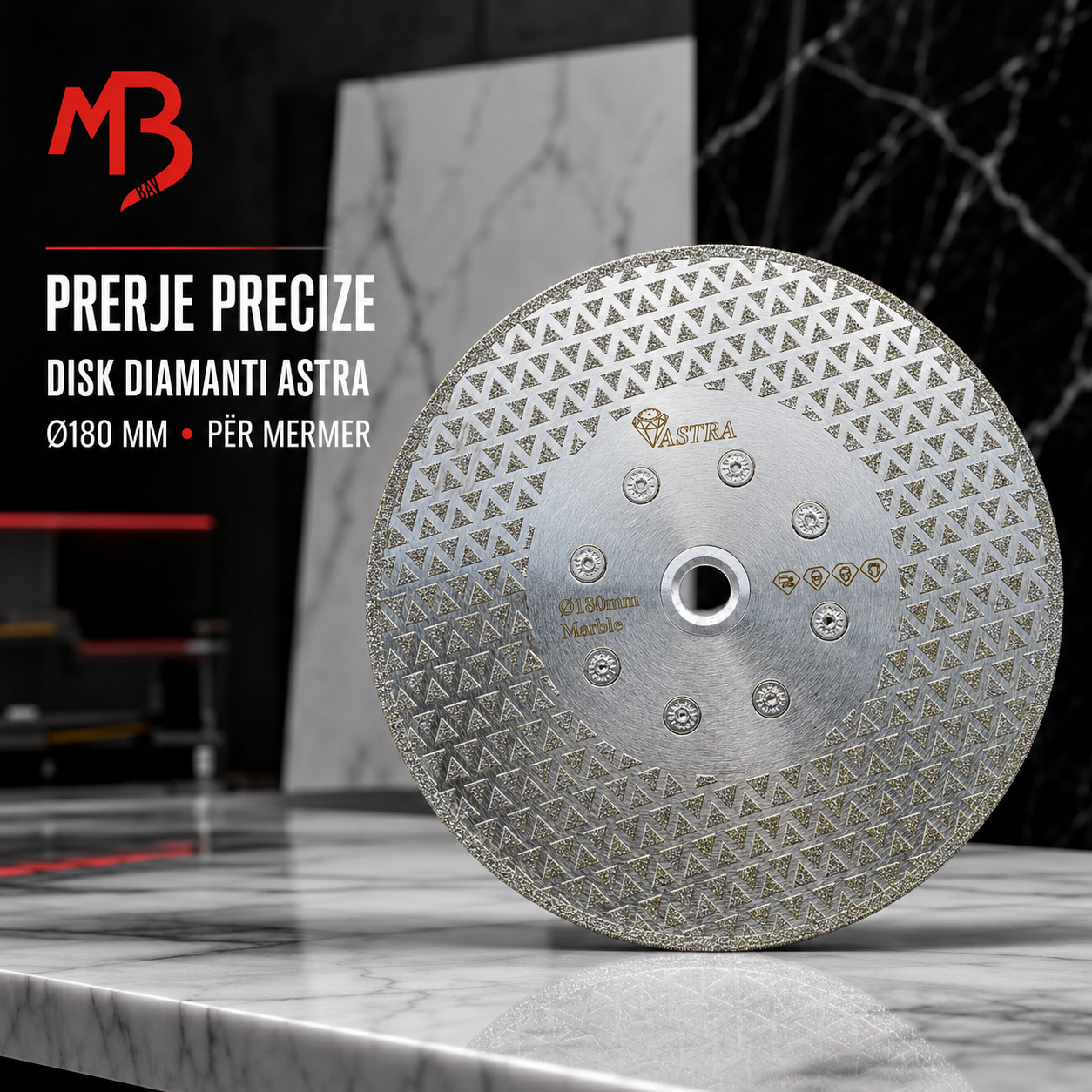 Disk Diamanti ASTRA Ø180 mm (Për Mermer)